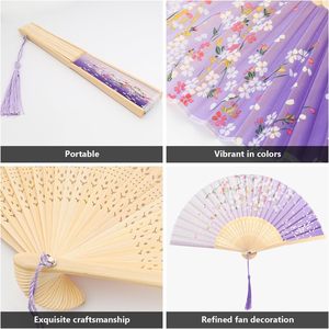 Éventail en papier blanc, éventail pliant en bambou blanc, éventail pliable en papier pour mariage, fête et décoration intérieure - Product Image 4