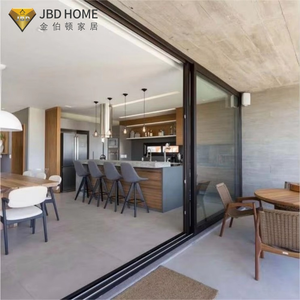 JBDhome, puerta corredera automática de aleación de aluminio resistente personalizada, vidrio hueco interior moderno de alta calidad para bodegas y hoteles - Product Image 1