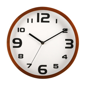 Reloj de pared de madera de 24 horas en tono claro de madera natural para decoración moderna del hogar - Product Image 5