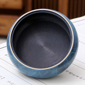 Chinese Style <strong>Simple</strong> Agarwood Coil Incense Sandalwood Burners Burnt Blue Flat Copper Incense Burners for Home Diffuser - Product Image 3