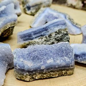 Aguate de Encaje Azul Natural, Espécimen de Cristal Crudo, Mineral Curativo, Grupo de Cuarzo para Decoración del Hogar, Colección, Reiki, Venta al por Mayor - Product Image 2