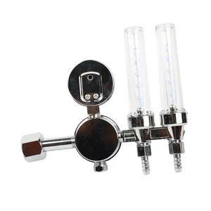 全黄铜阀体双流量计氩气调节器 - Product Image 3