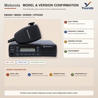 Radio mobile Motorola DM2600 DMR VHF 45W ou UHF 40W 160 canaux IP54 avec écran numérique pour la communication en véhicule commercial