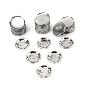 Blank Making Supplies Round Material Parts Button <b>Pin</b> <b>Badge</b> Kit, Including Metal Shells Back - Product Image 2