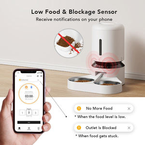 Intelligenter Haustierfütterer 5L Große Kapazität Aufladbar Ferngesteuerte Mahlzeitenplanung Via App Anti-Verstopfungs-Design Katzen & Hunde Sicher Umweltfreundlich - Product Image 2