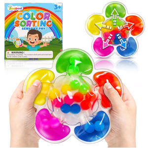 Autismus Adhd Dekompression Squeeze <span class=keywords><strong>Sensory</strong></span> Fidget Angst Linderung Anti Stress Squishy Farb sortier spielzeug für Kleinkinder - Product Image 4