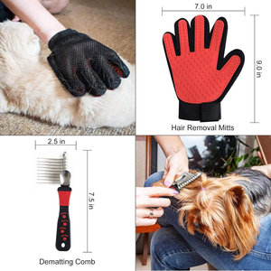 Kit Professionale 9-in-1 per la Toelettatura Completa di Cani e Gatti con Spazzola, Tagliaunghie e Set per Animali a Pelo Lungo - Product Image 4