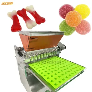 2024 nuevo depositador semiautomático de dulces de oso de gelatina, pequeña máquina para hacer dulces duros, máquina para hacer dulces