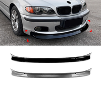 Spoiler avant ABS pour BMW Série 3 E46 M Sport 1998-2005, motif fibre de carbone, modification extérieure transfrontalière