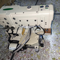 Machine à coudre domestique MEGASEW d'occasion, cœur PLC 6000 points/min, ceinture élastique, 302,28 chevaux, moteurs à broche 45-90 degrés, Asie