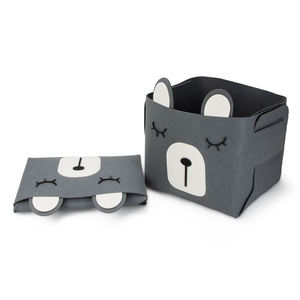 OEM Conception d'ours Organisateur de stockage de jouets pour enfants Paniers de stockage de jouets en feutre pour enfants Organisateur de vêtements secs - Product Image 4
