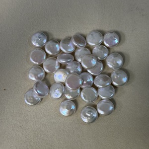 Perlas Barrocas Naturales de Agua Dulce, 12-13 mm, Fuerte Brillo, Coloridas, Casi Redondas, Perlas Zhuji Desnudas, Color Blanco, Venta al por Mayor, DIY - Product Image 2