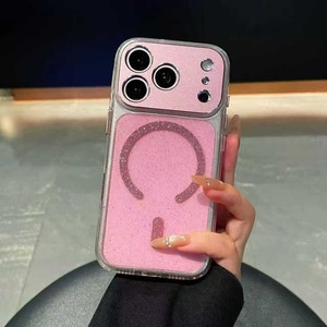เคสโทรศัพท์มือถือแบบแม่เหล็กใสกันกระแทก รุ่นใหม่ล่าสุด วัสดุโลหะ ประดับกลิตเตอร์ สำหรับ iPhone 17 16 15 14 13 pro max  ฝาหลังแข็ง สำหรับผู้หญิง - Product Image 6