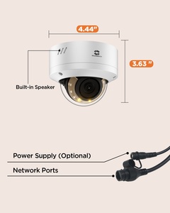 Cámara Domo PoE GWSECU WDR de 8MP con Doble Luz, Monitor de Seguridad 4K con Detección de Personas y Vehículos, Alarma con IA y Audio Bidireccional - Product Image 3