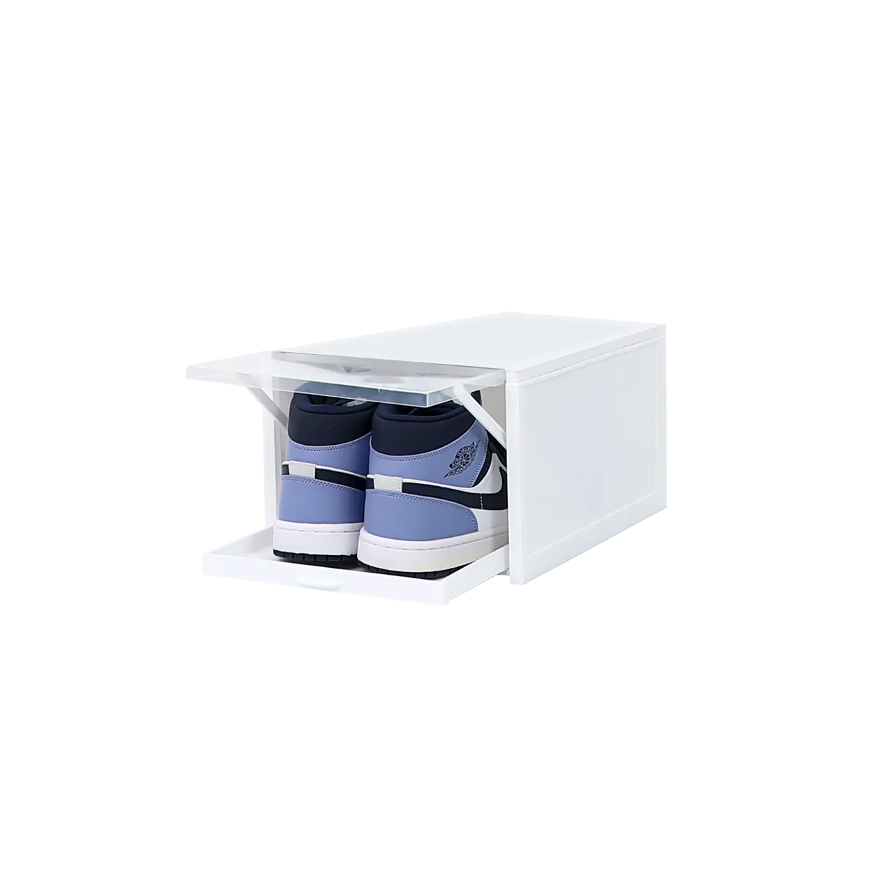 Haixing high quality hot selling white plastic shoe storage boxes with custom logo