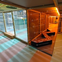 Équipement de terrain de jeu intérieur pour enfants sur le thème de la jungle, kit de jeu pour tout-petits pour utilisation dans les centres commerciaux
