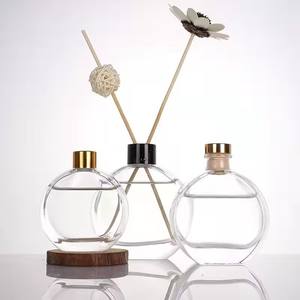 Bas quantité minimale de commande moderne nouveau Style Logo privé <span class=keywords><strong>parfum</strong></span> de maison <span class=keywords><strong>parfum</strong></span> Reed diffuseur bouteille avec collier bois or noir argent couvercle pour Essen - Product Image 6