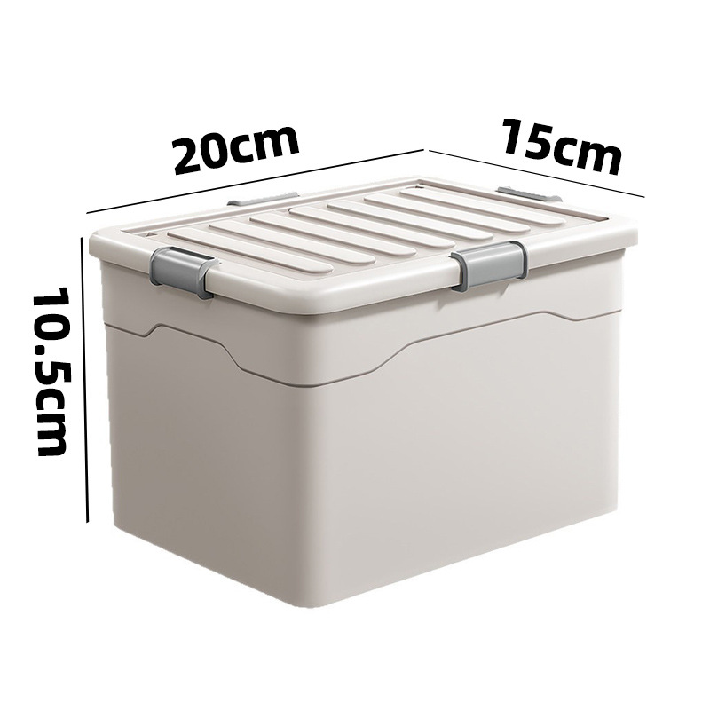 Medium-sized storage box [with lid for dust protection, colors shipped interchangeably]