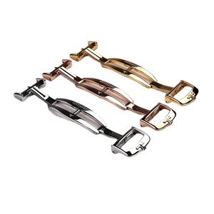 Bracelet de montre en cuir, bracelet en acier inoxydable, métal polonais, boucle déployante 18mm pour montre Jaeger Lecoultre <span class=keywords><strong>Reverso</strong></span>, vente en gros - Product Image 6