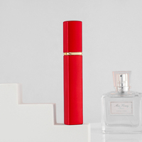 Finesse luxe 12ml verre recouvert d'aluminium Mini atomiseur de parfum Portable rechargeable élégant parfum pompe pulvérisateur pour 100 pièces