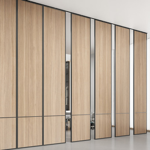 Operabele Muur Mdf Verwijderbare Akoestische Glijdende Luchtmuur Verdelen Beweegbare Vouwbare Scheidingswand Voor Officell - Product Image 4