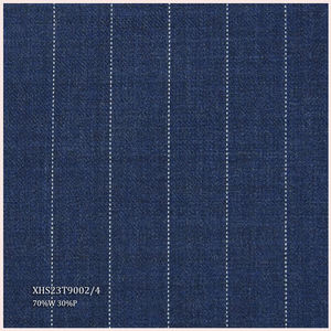 남성 정장 및 재킷을위한 직접 판매 유기농 워스티드 메리노 울 럭셔리 이탈리안 정장 패브릭 스트라이프 - Product Image 6