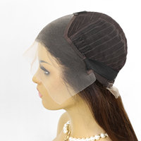 Perruque Bob Courte Droite Pré-Plucked 13x4 Lace Frontal, Couleur Ombrée Marron 1B/4, Sans Colle, Cheveux Humains, pour Femmes Noires