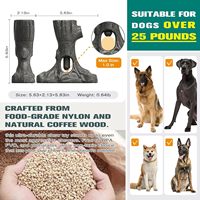 Support pour bâtonnets à mâcher et jouet congelé 2-en-1 pour grands chiens agressifs – Jouet à mâcher durable pour chien qui réduit l'anxiété et prévient l'étouffement