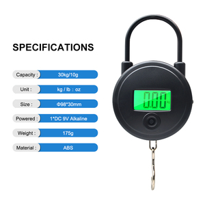 Q & H LCD 디지털 낚시 저울 디지털 30kg 스마트 휴대용 미니 물고기 계량 저울 물고기 및 포켓 무게 - Product Image 5