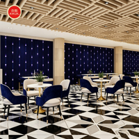 Maßgefertigter Marmortisch Restaurant Café Hotel Bar Möbelset Komplettlösung für Inneneinrichtung Tisch und Stuhl Dekoration