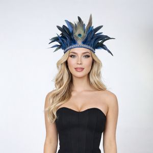 Boheemse veren hoofdbanden bulkverpakking voor muziekfestival carnaval strandfeest groothandel kleurrijke feest haaraccessoires op voorraad - Product Image 2