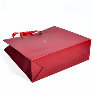 Bolsas de papel de regalo de embalaje de Boutique de ropa mate con asa de cinta de lujo personalizada <span class=keywords><strong>Sac</strong></span> Cadeaux con estampado de logotipo estampado dorado - Product Image 4