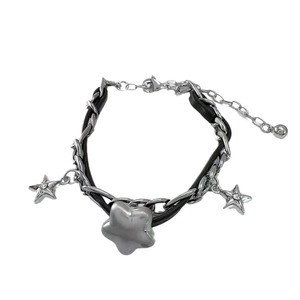 Collar, Pulsera y Anillo de Plata con Estrella Gruesa Estilo Y2K, Joyería Personalizada para Chicas Modernas, Dulces y Cool, Inspirada en la Dopamina - Product Image 5