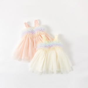 Vestido <span class=keywords><strong>de</strong></span> verano para bebés, cumpleaños <span class=keywords><strong>de</strong></span> bebé, un mes <span class=keywords><strong>de</strong></span> edad, vestido con tirantes <span class=keywords><strong>de</strong></span> cien años, ropa bonita y dulce para bebés - Product Image 1