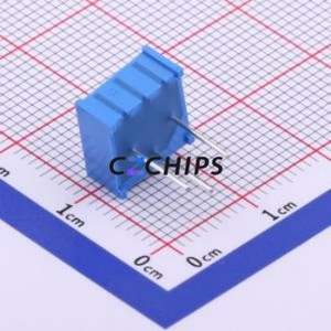 Resistencia Ajustable/Potenciómetro 3296P-1-202LF, Componente de Orificio Pasante (THT)-3P, 9.5x4.8mm, Resistencia de 2kOhm, 10%, 500mW, 25 - Product Image 2