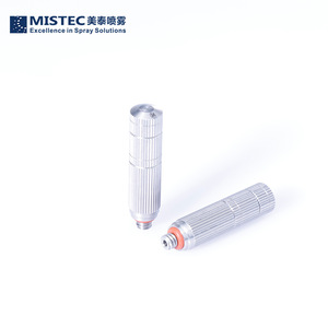 Buse d'humidification à air refroidi MISTEC TW1510 en acier inoxydable avec filtre à trois sections, buse d'atomisation micro-brume pour usage commercial - Product Image 1