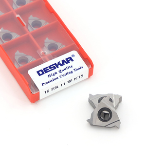 Alat pembalik OEM yang dapat disesuaikan untuk DESKAR 16 ER 11 W K15 sisipan pengulir karbida dengan lapisan CVD CNC alat pemotong bubut - Product Image 1