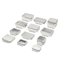 Boîte en fer blanc rectangulaire noire de 95x60x20mm, recyclable et écologique, avec couvercle à charnière, pour emballage artisanal de bonbons et de menthes - Vente en gros
