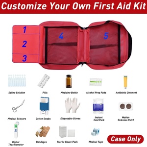 Kit di Pronto Soccorso per Auto, Mini Borsa Compatta in Oxford per Emergenze, Manuale per Avventure all'Aperto, Campeggio, Escursionismo, Viaggi - Product Image 2