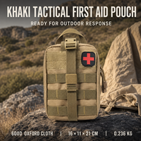 Pochette Tactique de Camouflage IFAK, Sac Médical MOLLE en Tissu Oxford 600D, Vide, pour Camping, Randonnée, Utilisation Extérieure, Outil d'Urgence