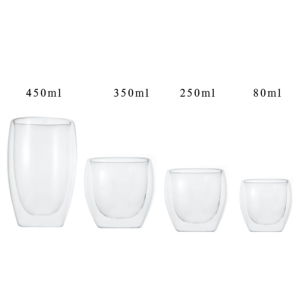 Gobelet en <span class=keywords><strong>verre</strong></span> à <span class=keywords><strong>double</strong></span> <span class=keywords><strong>paroi</strong></span> isolé, <span class=keywords><strong>verre</strong></span> borosilicate transparent <span class=keywords><strong>pour</strong></span> le lait, le jus, le <span class=keywords><strong>café</strong></span> et l'eau. - Product Image 6