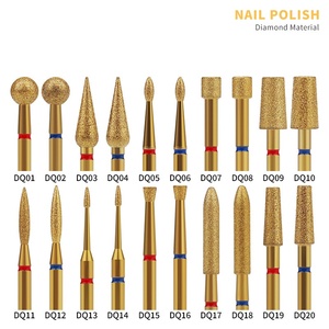 Đầu mài móng tay kim cương, loại bỏ da chết, 20 kiểu mới, mạ vàng, dùng cho máy mài móng - Product Image 3