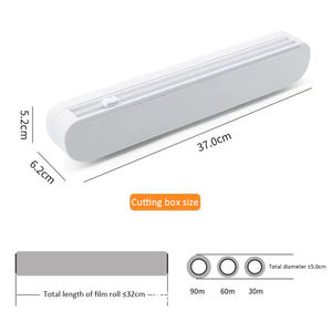 रसोई पन्नी और चिपटना फिल्म लपेटें मशीन कटर भंडारण परिरक्षक फिल्म रोल मामले के साथ काटने ब्लेड मशीन Dropship - Product Image 5