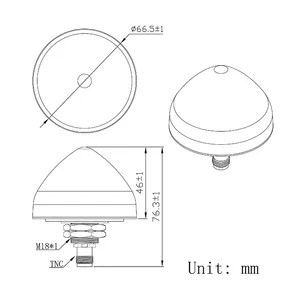 เสาอากาศ GPS รุ่น ANDPROG GGA225 40dBi แบบ High Connector วัสดุ ABS โพลาไรซ์ RHCP รองรับคลื่นความถี่ L1/B1/G1 สำหรับระบบนำทางทางทะเล GNSS GGA225 40dBi - Product Image 5