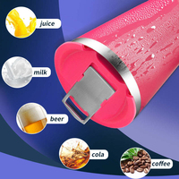 Gobelet isotherme premium 16 oz en acier inoxydable 304 à double paroi avec haut-parleur Bluetooth, lumière LED et ouvre-bouteille intégré pour le camping