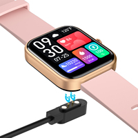 Reloj Inteligente Deportivo Resistente al Agua IP67 de 2.0 Pulgadas en Oro Rosa con GPS, 100 Modos Deportivos, Monitor de Frecuencia Cardíaca, hasta 13 Días de Duración de la Batería