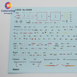 สติ๊กเกอร์ติดเครื่องบินรบ <span class=keywords><strong>Su</strong></span>-<span class=keywords><strong>30SM</strong></span> ขนาด <span class=keywords><strong>1</strong></span>/<span class=keywords><strong>48</strong></span> แบบลื่นน้ำ 5 สี 166 ชิ้น สติ๊กเกอร์ติดเครื่องบินทหารสำหรับโมเดลจำลอง - Product Image 2