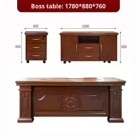 Bureau de direction élégant de style chinois, bureau moderne pour patron, bureau de luxe pour meubles de bureau