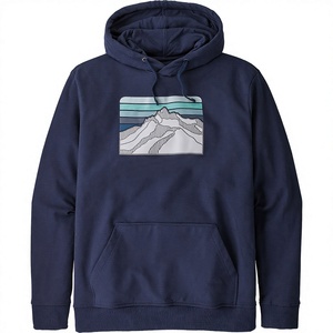 Vêtements pour hommes en gros, sweats à capuche décontractés, streetwear pour hommes, pull à capuche oversize en vrac, impression personnalisée, sweats à capuche de luxe bleu marine pour hommes - Product Image 1