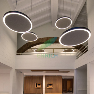 ไฟวงแหวน LED แบบวงกลมพร้อมแผงอะคูสติกที่มีเสียงดังดีไซน์สวย - Product Image 6
